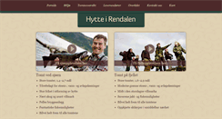 Desktop Screenshot of hytteirendalen.no